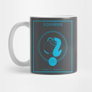 Aquarius Zodiac Design Mug